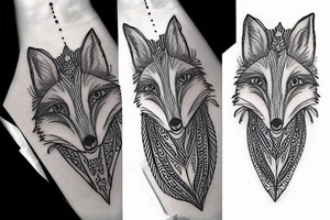 Fox mandal tattoo idea