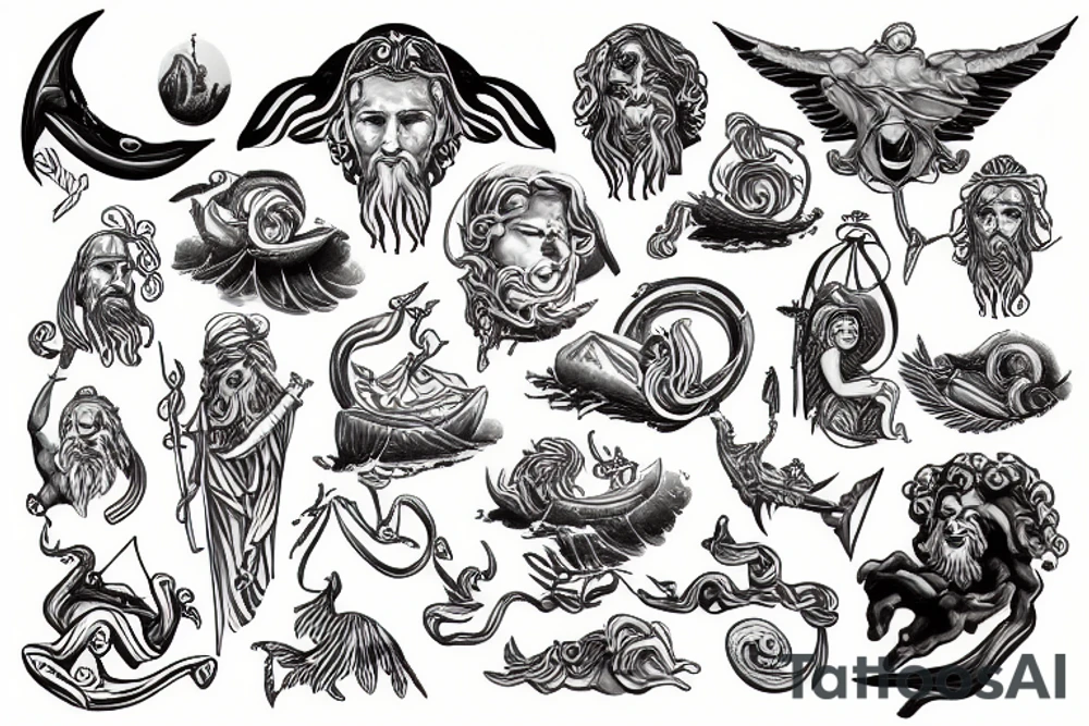 Poseidon tattoo idea