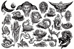 Poseidon tattoo idea