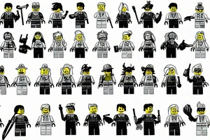Lego Figure assembly tattoo idea