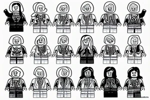 Lego brick tattoo idea