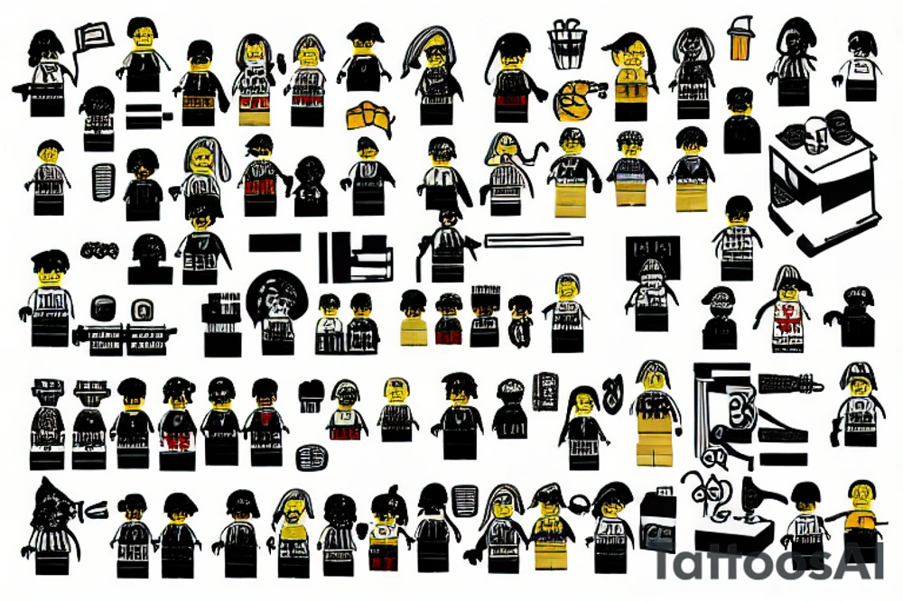 Lego brick tattoo idea
