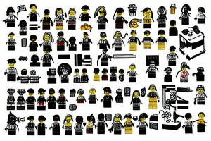 Lego brick tattoo idea