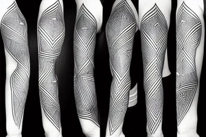 Minimal Geometric detailed tattoo idea