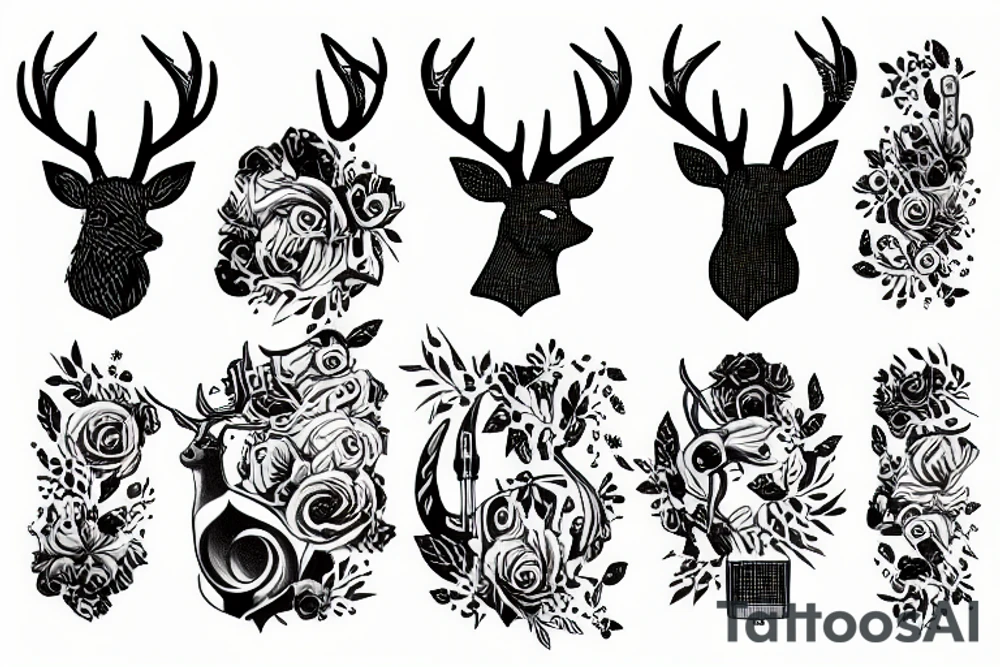 deer music tattoo idea