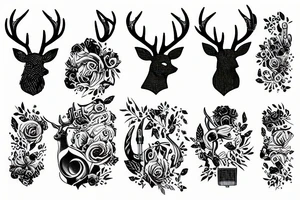 deer music tattoo idea