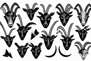 A goat with a bowtie tattoo idea