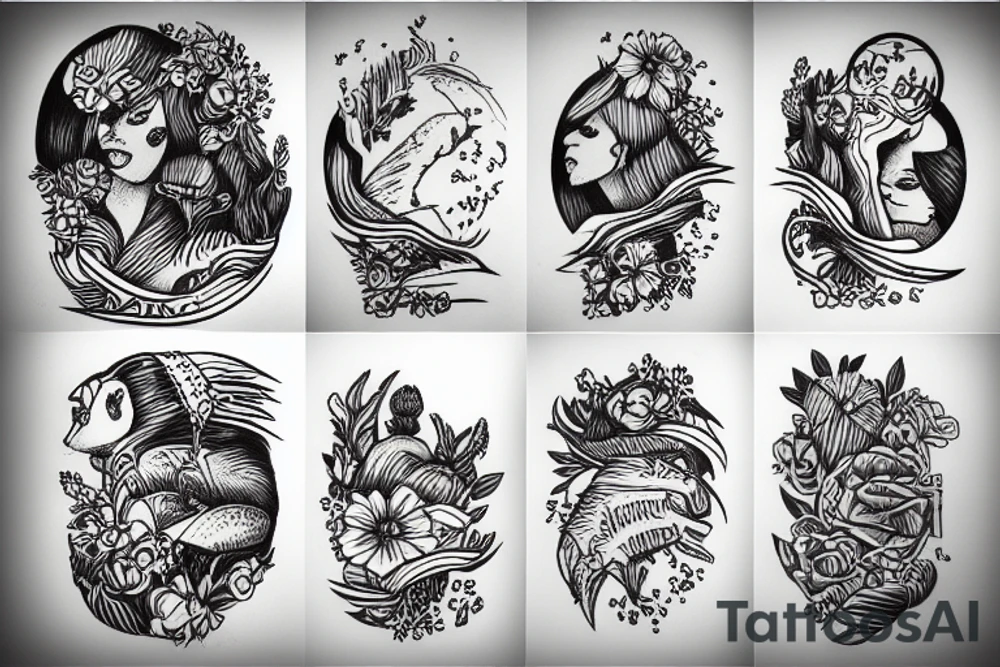 karel alvarez in a landscape tattoo idea