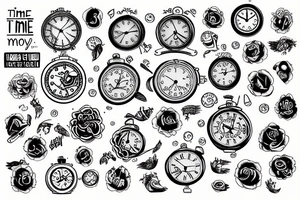 Time is money tattoo idea