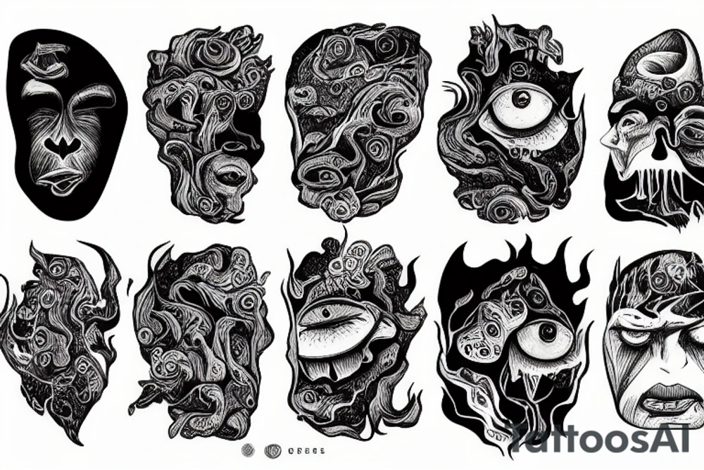 A MAJESTIC ROCK FORMATION RESEMBLING A FACE IS IDEALISED BY A BOY WHO TAKES IT AS HIS IDEAL OF GREATNESS, AND AS HE GROWS UP, BEGINS TO LOOK LIKE IT tattoo idea