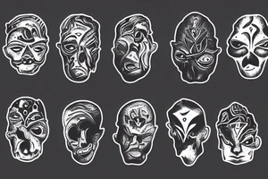 A MAJESTIC ROCK FORMATION RESEMBLING A FACE IS IDEALISED BY A BOY WHO TAKES IT AS HIS IDEAL OF GREATNESS, AND AS HE GROWS UP, BEGINS TO LOOK LIKE IT tattoo idea