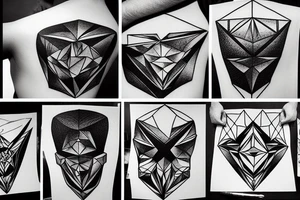 A MAJESTIC ROCK FORMATION RESEMBLING A FACE IS IDEALISED BY A BOY WHO TAKES IT AS HIS IDEAL OF GREATNESS, AND AS HE GROWS UP, BEGINS TO LOOK LIKE IT tattoo idea