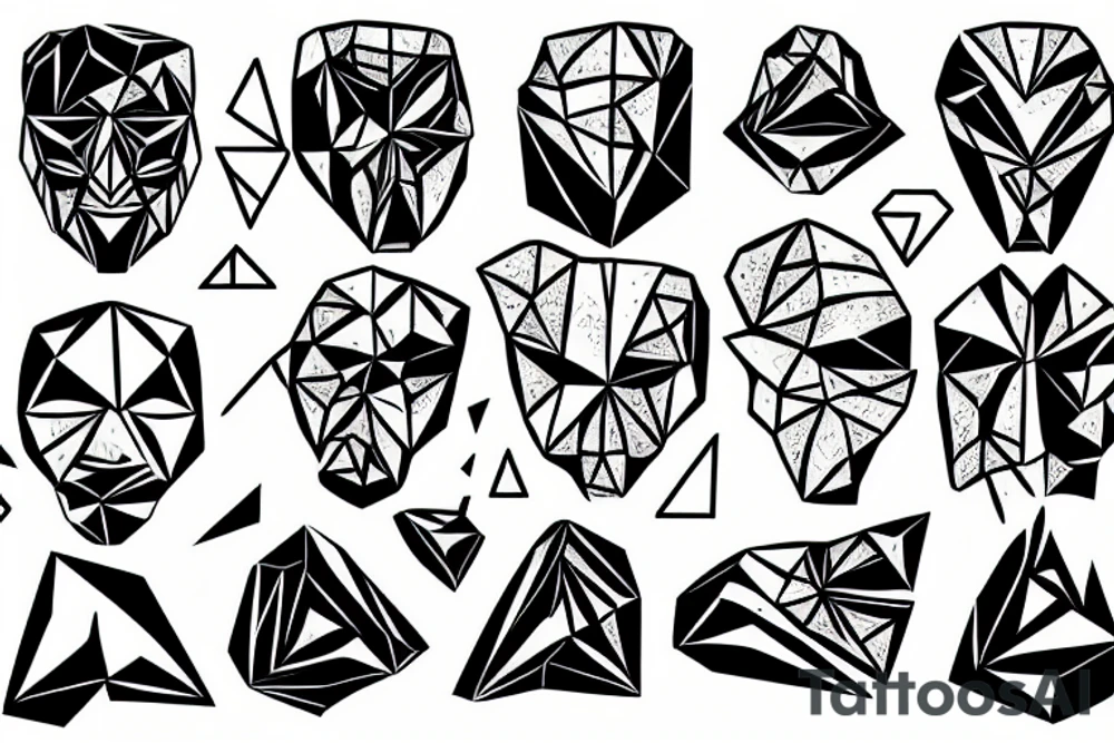 A MAJESTIC ROCK FORMATION RESEMBLING A FACE IS IDEALISED BY A BOY WHO TAKES IT AS HIS IDEAL OF GREATNESS, AND AS HE GROWS UP, BEGINS TO LOOK LIKE IT tattoo idea