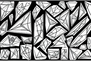 Glass shards tattoo idea