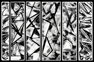 Glass shards tattoo idea