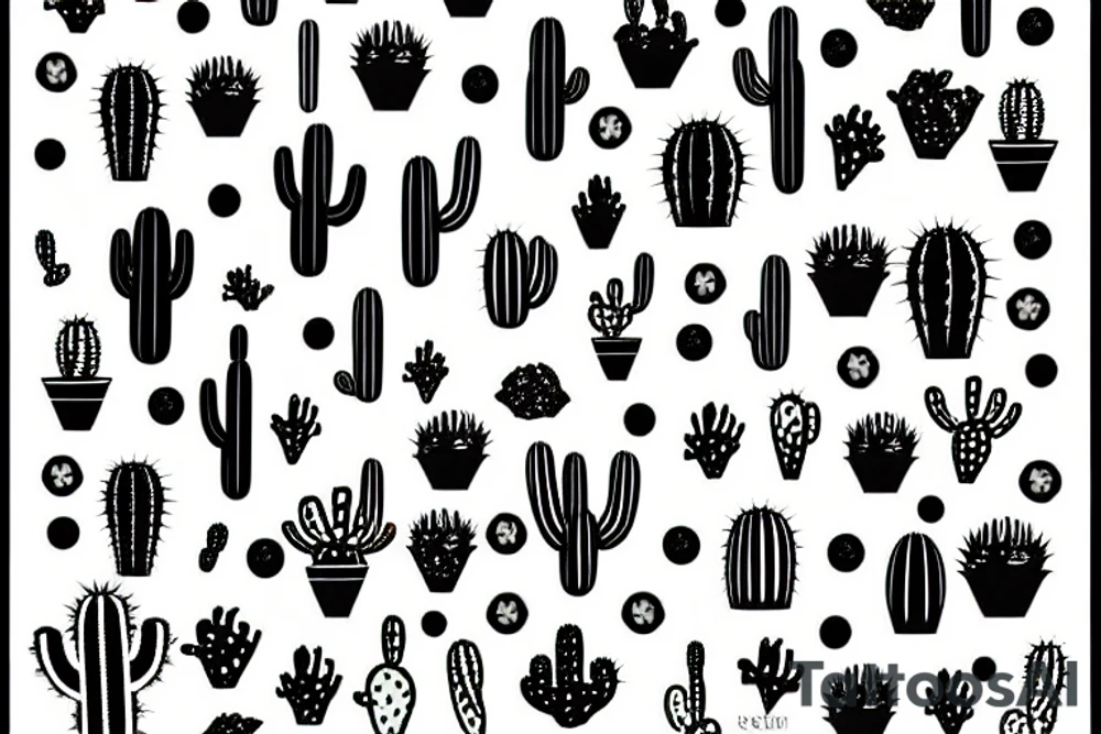 Cactus tattoo idea