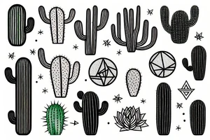 Cactus tattoo idea