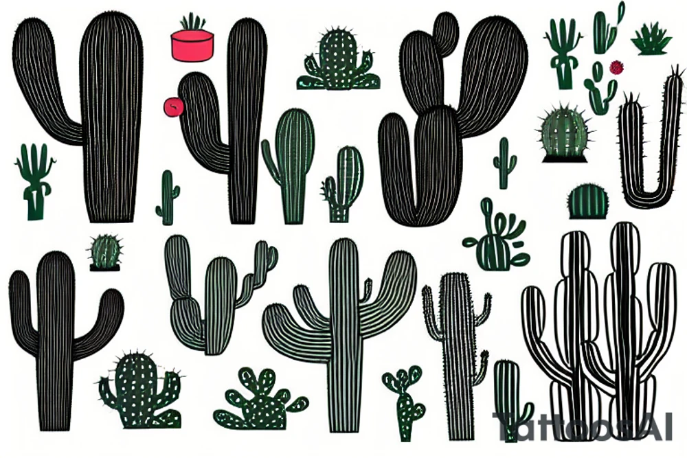 Cactus tattoo idea
