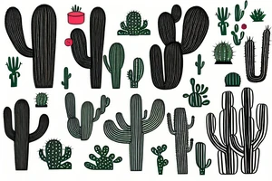 Cactus tattoo idea