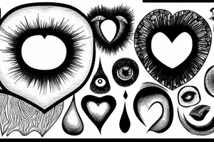 An eye inside a heart tattoo idea