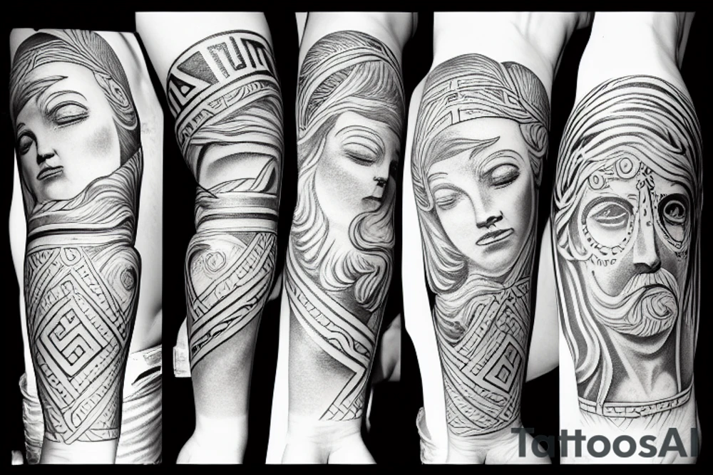 Greek god tattoo idea