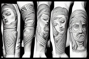 Greek god tattoo idea