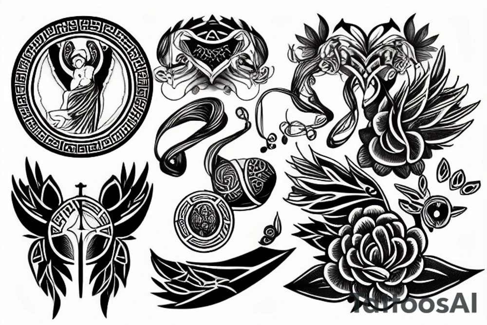 Greek god tattoo idea
