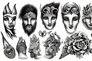 Greek god tattoo idea