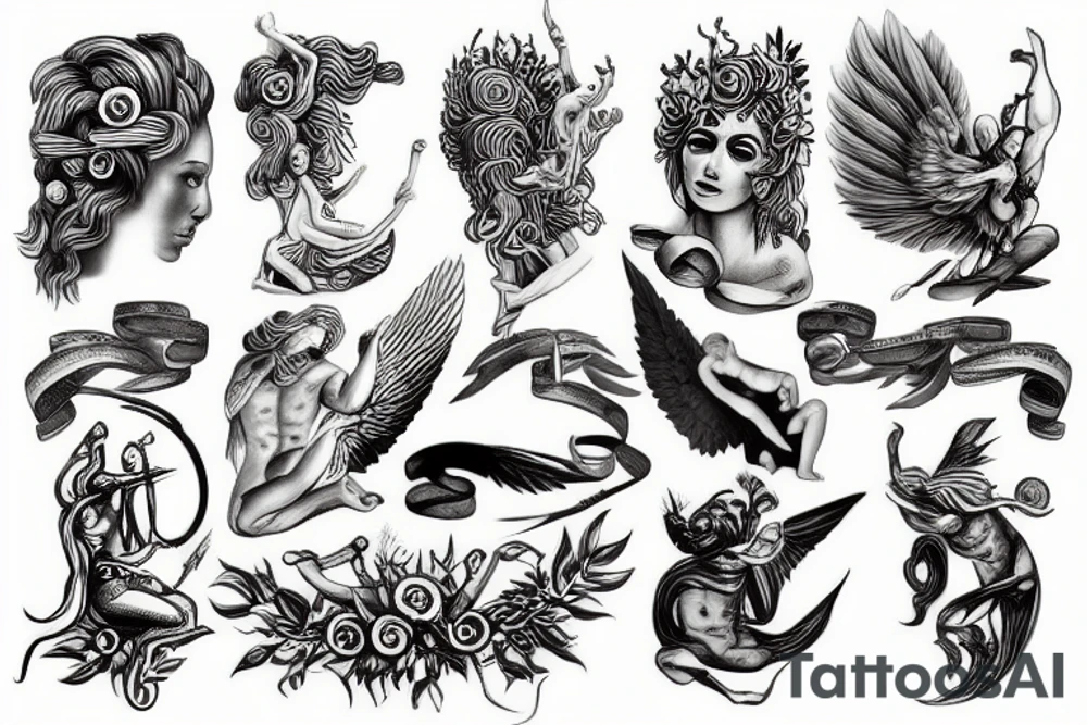 Greek god tattoo idea