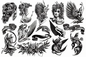 Greek god tattoo idea
