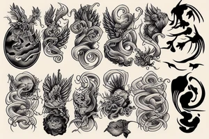 Storm clouds tattoo idea
