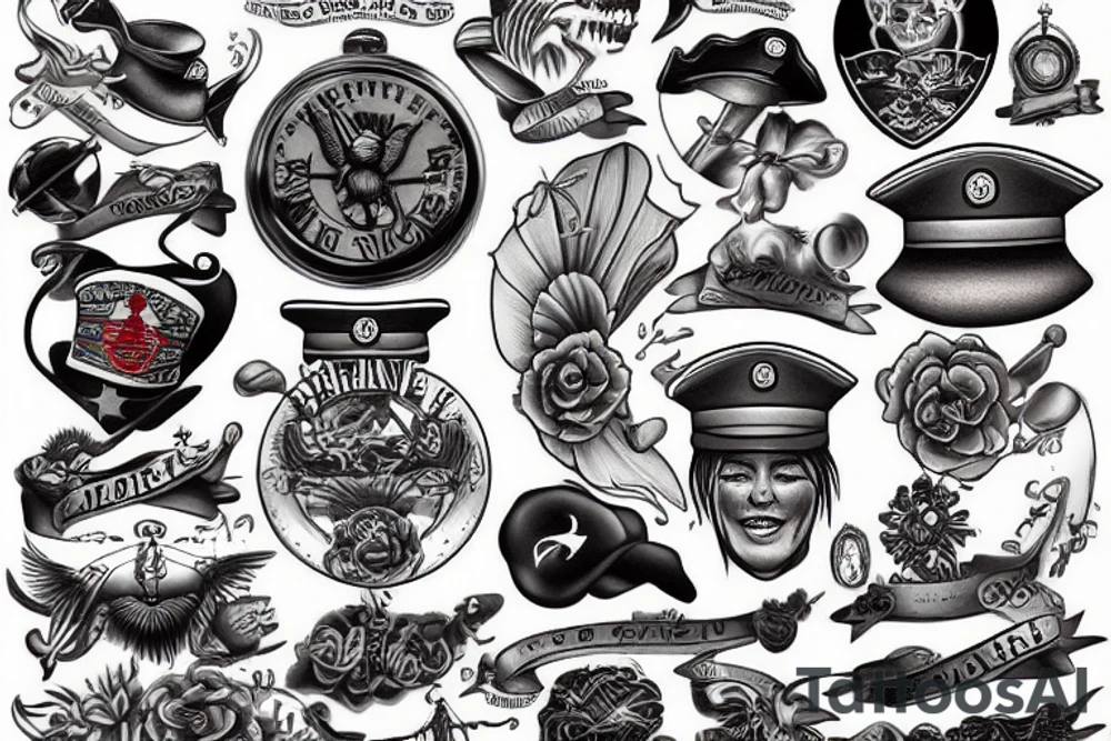 Marine tattoo idea