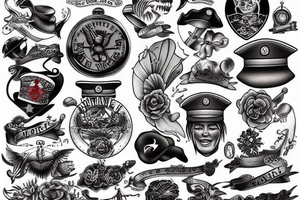 Marine tattoo idea