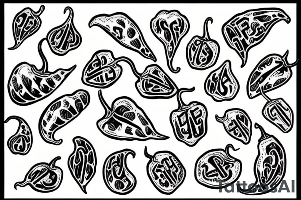a chilli pepper tattoo idea