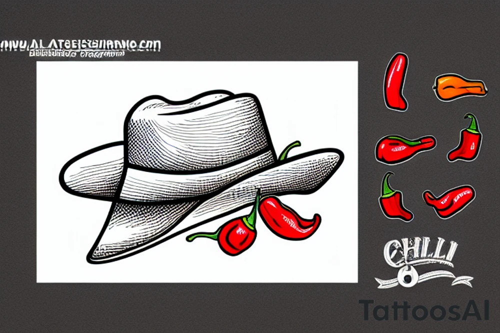a chilli pepper wearing a hat while riding a horse tattoo idea a chilli pepper wearing a hat while riding a horse tattoo idea