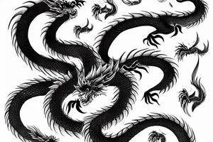 Japanese dragon tattoo idea