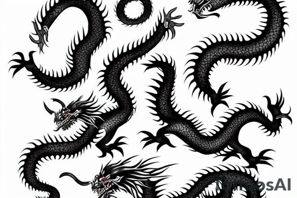 Japanese dragon tattoo idea