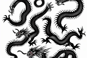 Japanese dragon tattoo idea