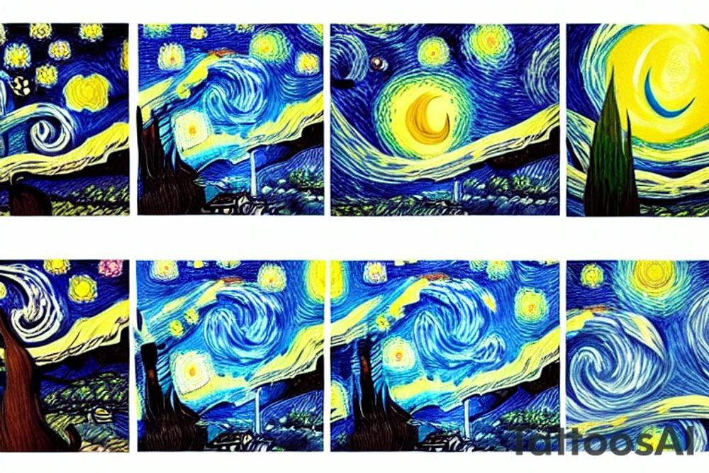 starry night tattoo idea