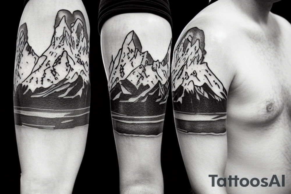Pacific Northwest mount Rainer and New Zealand aoraki mount cook tattoo idea Pacific Northwest mount Rainer and New Zealand aoraki mount cook tattoo idea