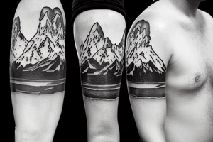 Pacific Northwest mount Rainer and New Zealand aoraki mount cook tattoo idea