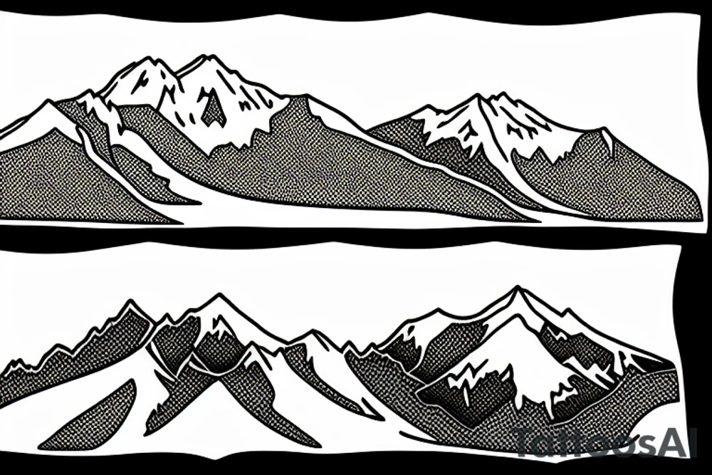 Pacific Northwest mount Rainer and New Zealand aoraki mount cook tattoo idea Pacific Northwest mount Rainer and New Zealand aoraki mount cook tattoo idea