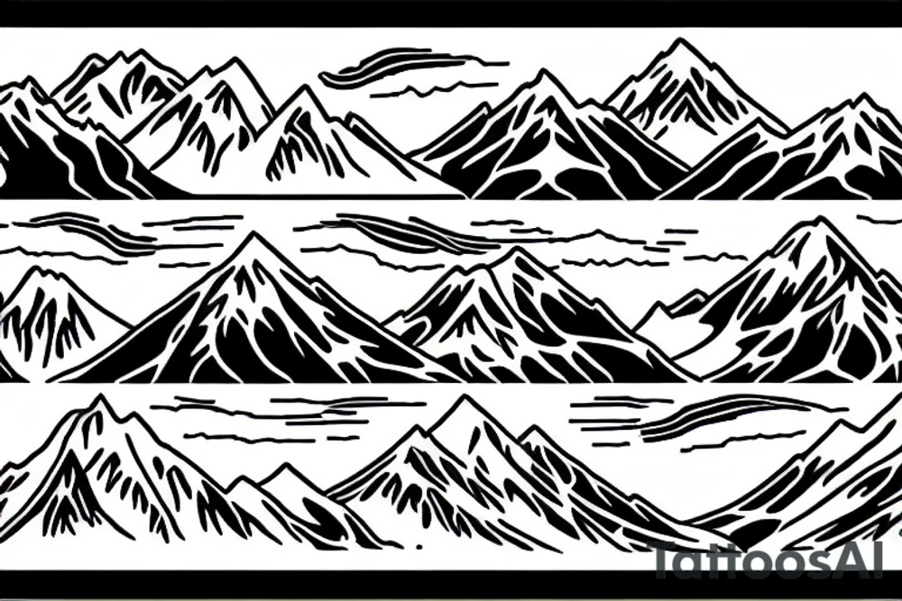 Pacific Northwest mount Rainer and New Zealand aoraki mount cook with Celtic and Māori influence tattoo idea Pacific Northwest mount Rainer and New Zealand aoraki mount cook with Celtic and Māori influence tattoo idea