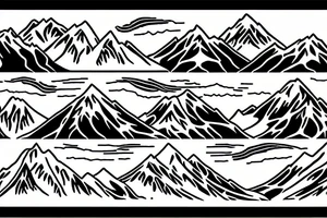 Pacific Northwest mount Rainer and New Zealand aoraki mount cook with Celtic and Māori influence tattoo idea