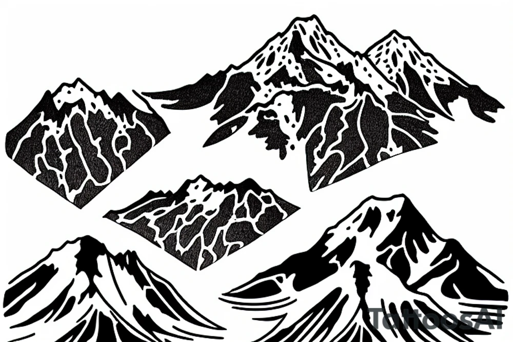 Mount Rainer sleeve northwest New Zealand mount aoraki tattoo idea