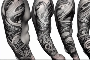 Seattle New Zealand origin sleeve tattoo idea