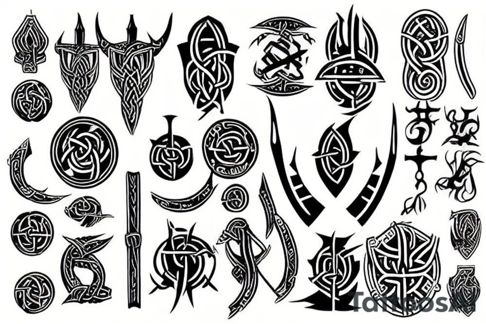 Viking symbol tattoo idea