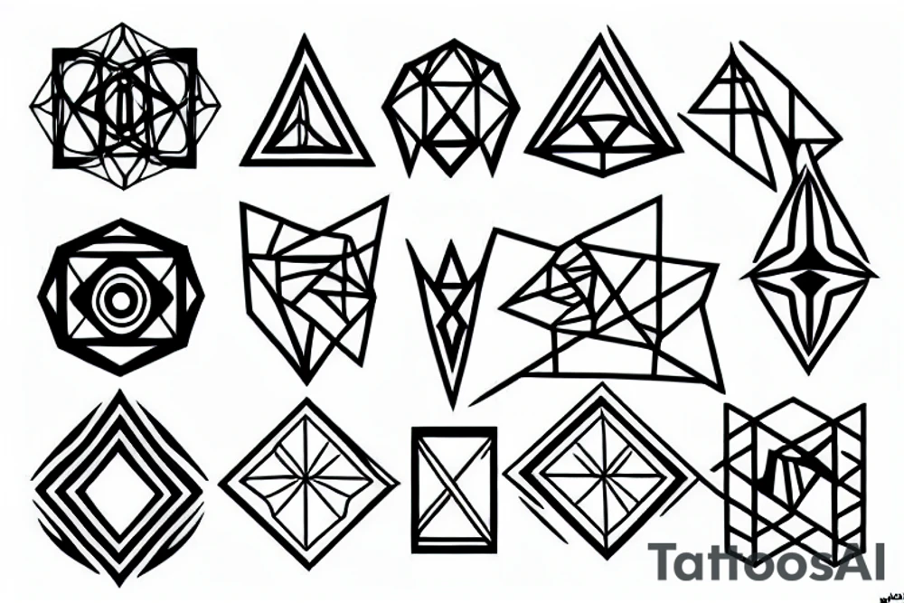 Geometric tattoo idea