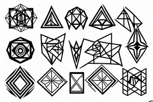 Geometric tattoo idea