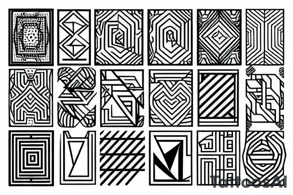 Geometric tattoo idea